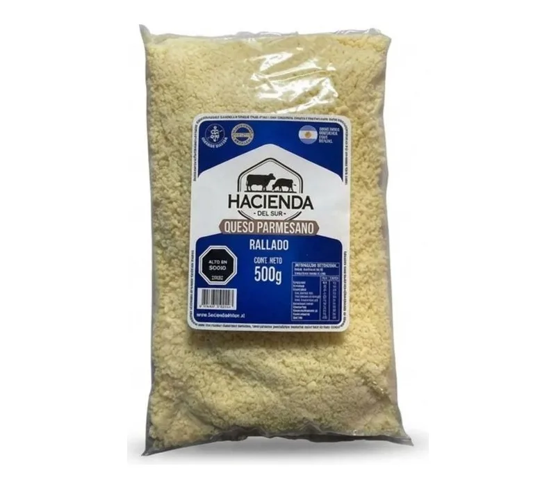 QUESO RALLADO HACIENDA DEL SUR 500GRS