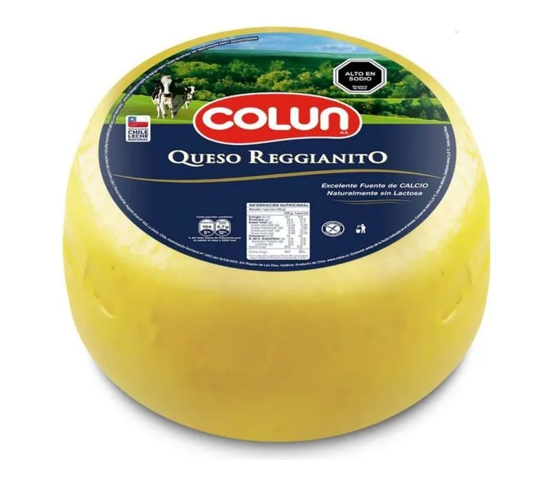 QUESO REGGIANITTO COLUN RUEDA PIEZA APP 8 KG