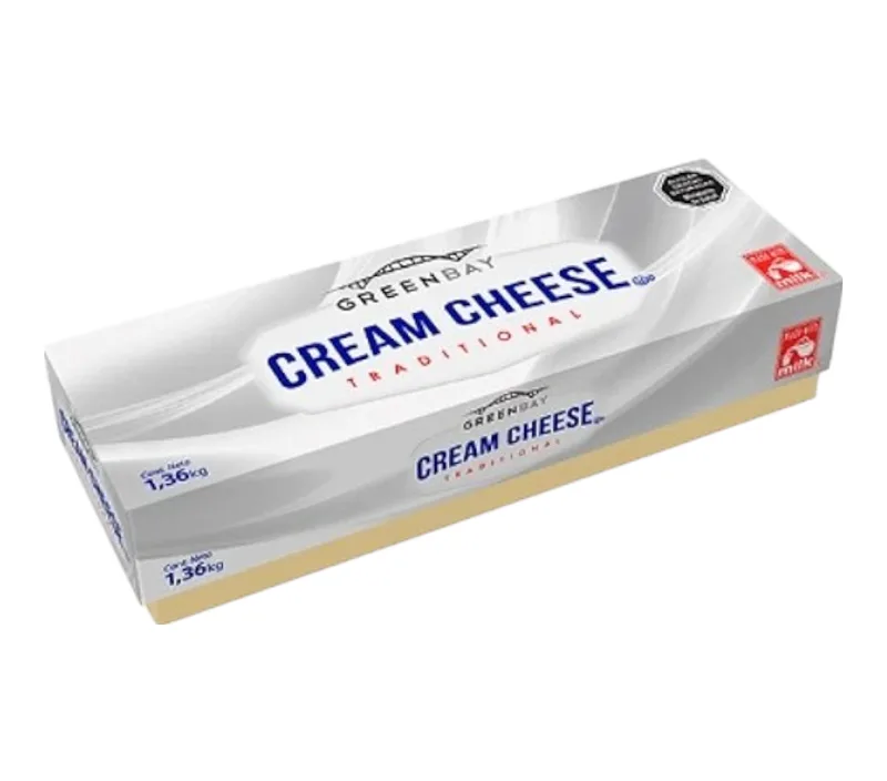 CREAM CHEESE GREEN BAY 1.36 KG CAJA 10 UNIDADES