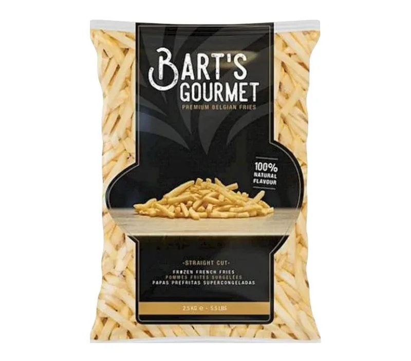 PAPA PRE FRITA BARTS 7 MM BOLSA 2.5 Kg CAJA 10 Kg