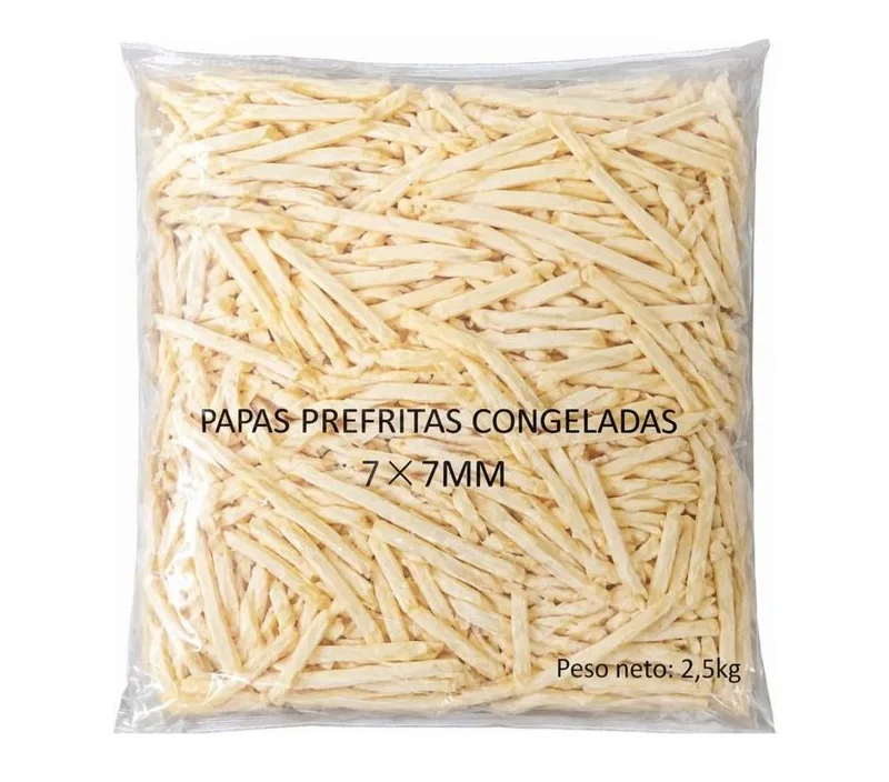 PAPA PRE FRITA MACAN 7MM BOLSA DE 2.5 KG CAJA 10 KG
