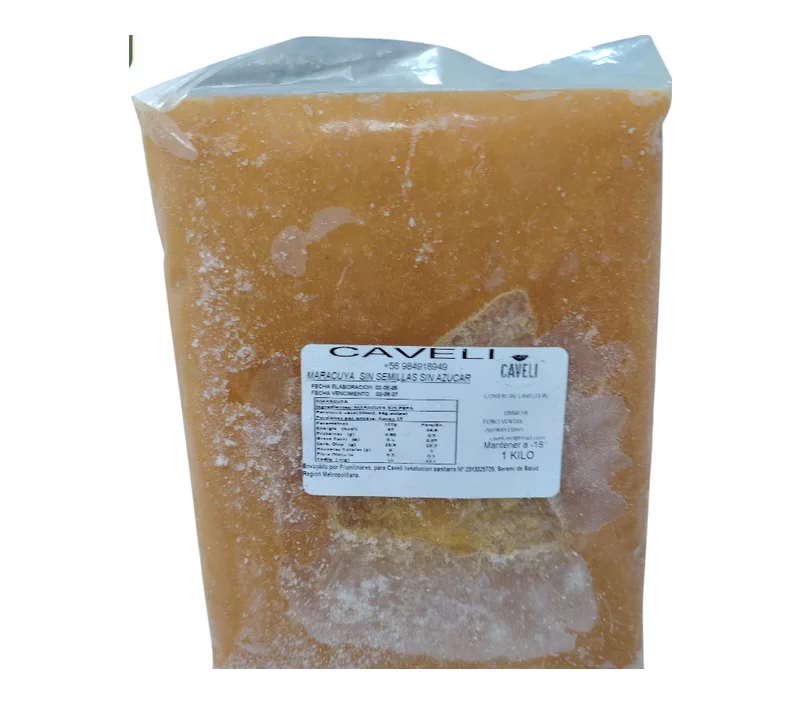 PULPA MARACUYA SIN SEMILLA 1 KG