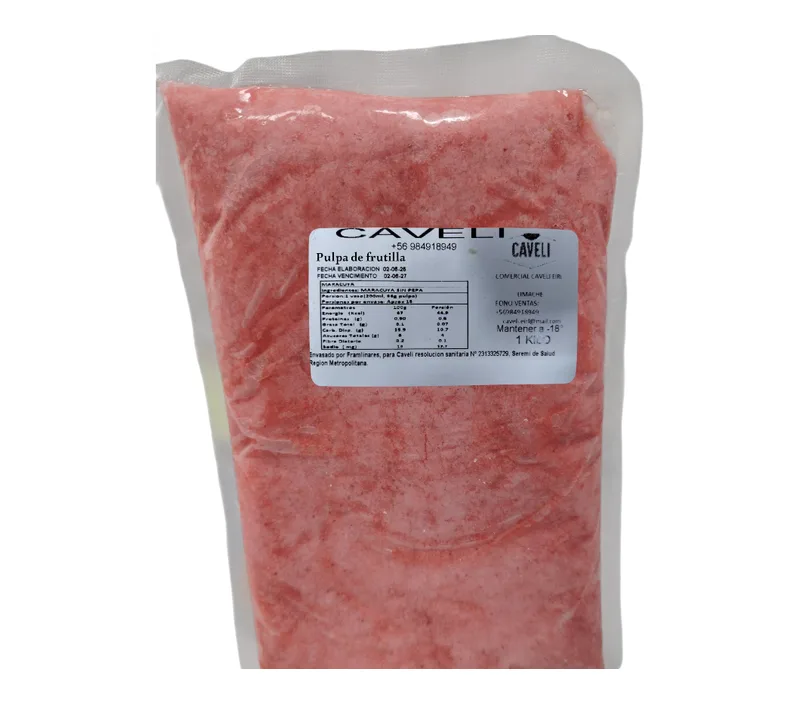 PULPA FRUTILLA BOLSA 1 kg