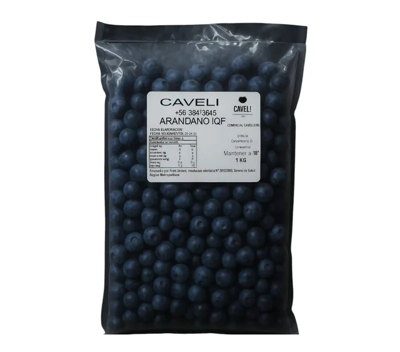 FRUTA ARANDANO IQF BOLSA1 KG CAJA 10 UNIDADES