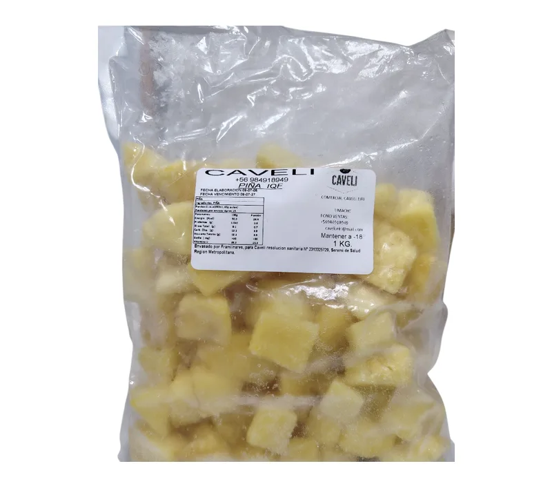 PIÑA TROZO IQF BOLSA 1 KILO