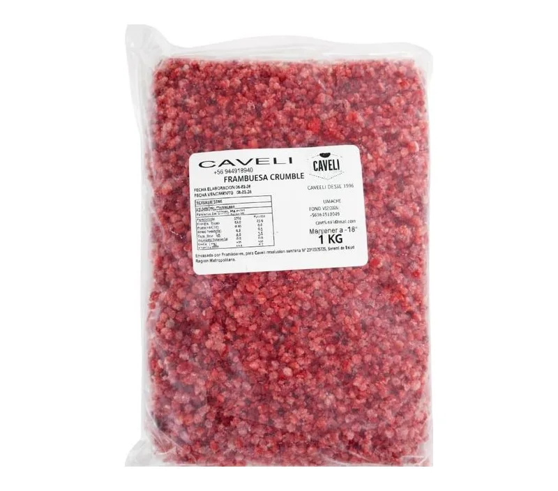 FRAMBUESA CRUMBLE BOLSA 1 KILO