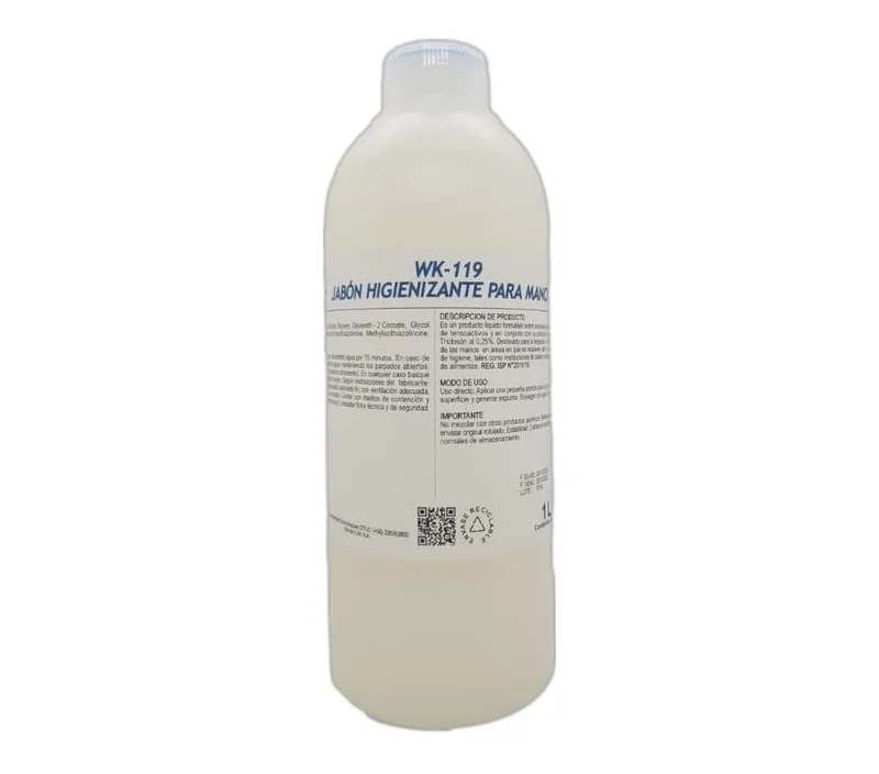 JABON HIGIENIZANTE TRICLOSAN 25% ENVASE 1 LT CAJA 20 UNIDADES