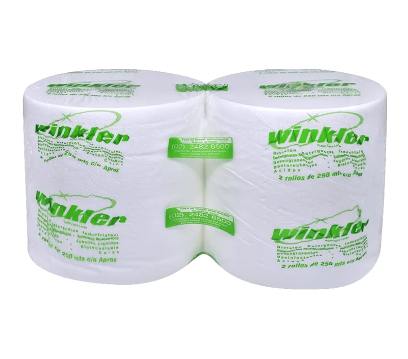 TOALLA DE PAPEL WINKLER DISPLAY 2 ROLLOS 250 MTS C/U