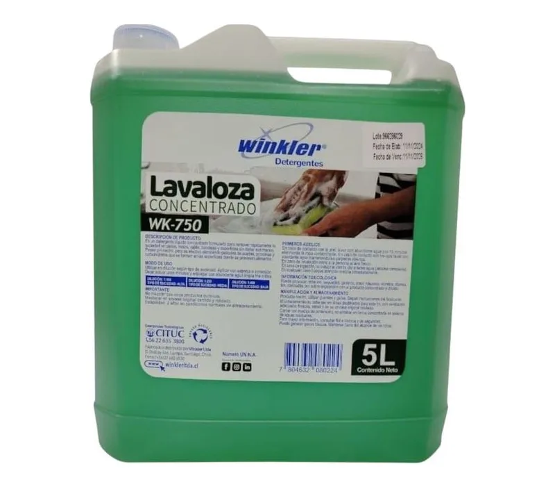 LAVALOZA CONCENTRADO BIDON 5 LITROS CAJA 4 UNIDADES