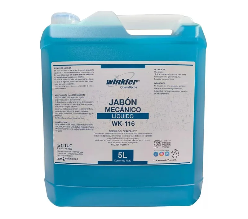 JABON MECANICO BIDON 5 LITROS CAJA 4 UNIDADES