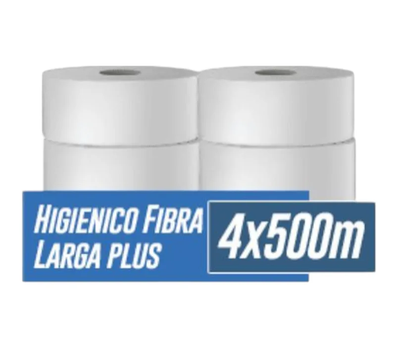 PAPEL HIGIENICO INSTITUCIONAL DISPLAY 4 ROLLOS 500 MTS CADA UNO