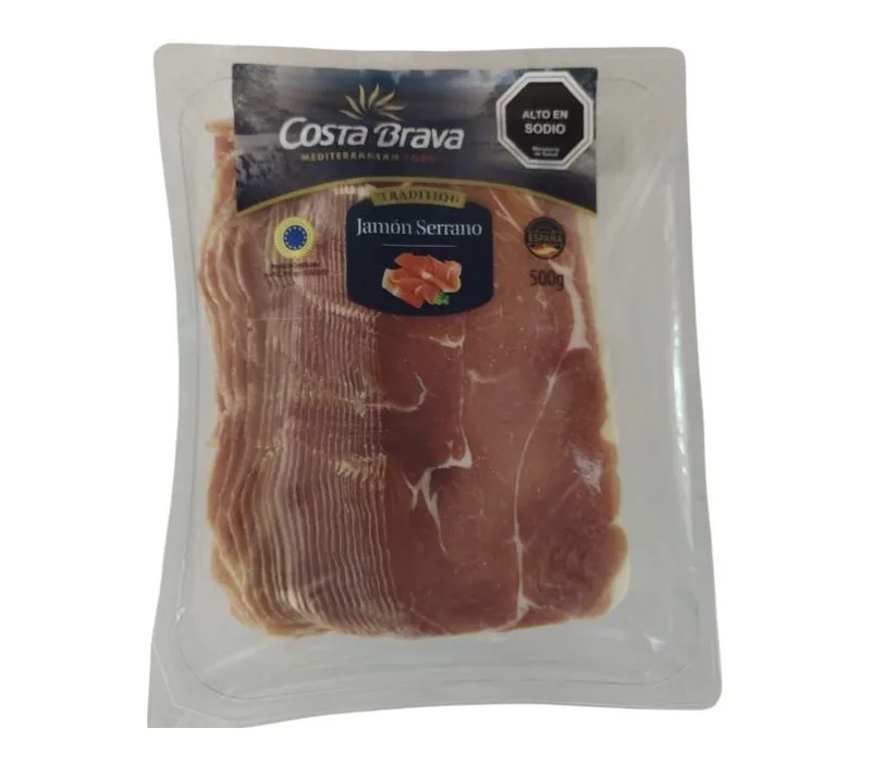 JAMON SERRANO LAMINADO 500GRS