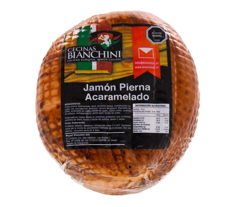 JAMON PIERNA ACARAMELADO BIANCHINI 3 KG APROX.