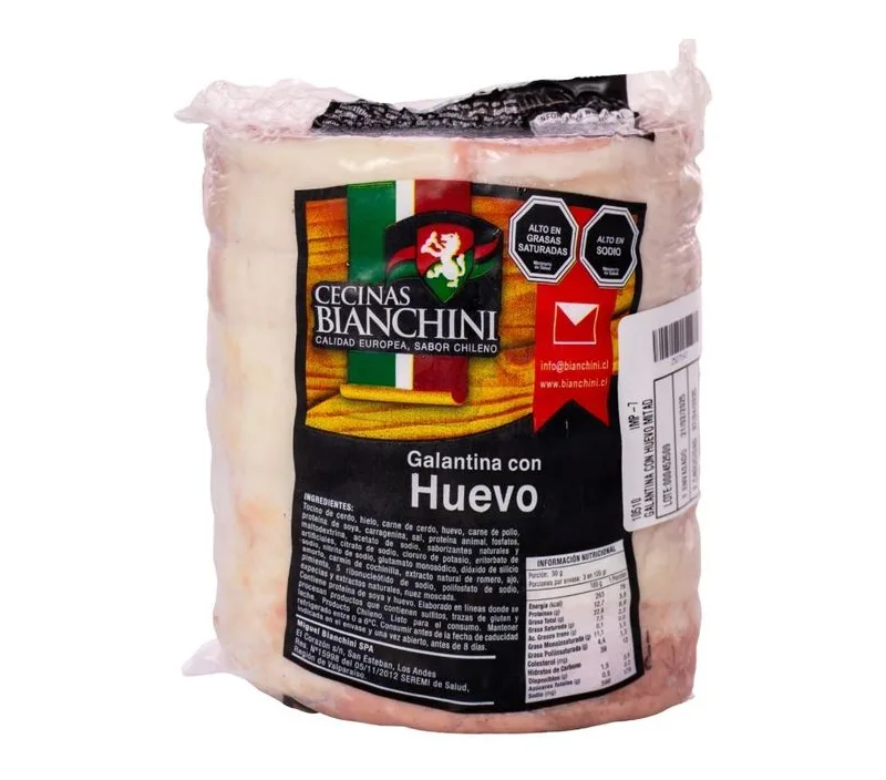 GALANTINA CON HUEVO BIANCHINI 1/2 PIEZA 1.7 KG APP