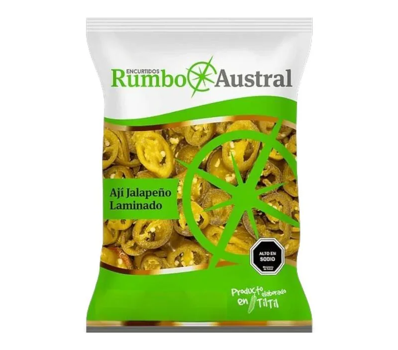 AJI JALAPEÑO LAMINADO BOLSA 1 KILO CAJA 10 UNIDADES