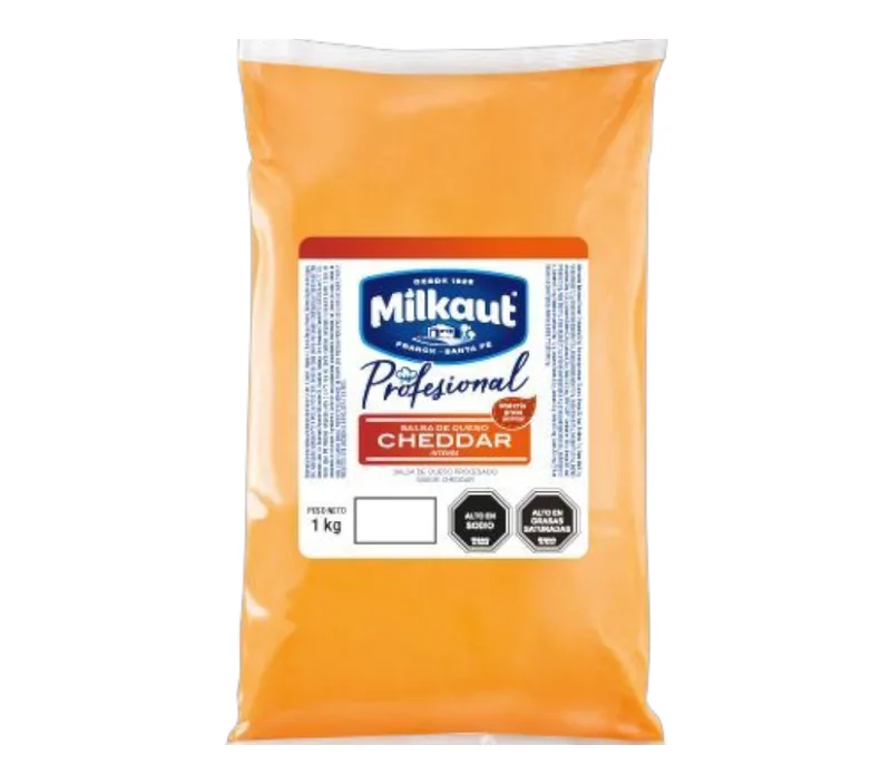 SALSA DE QUESO CHEDAR SANTA ROSA BOLSA 1 KG