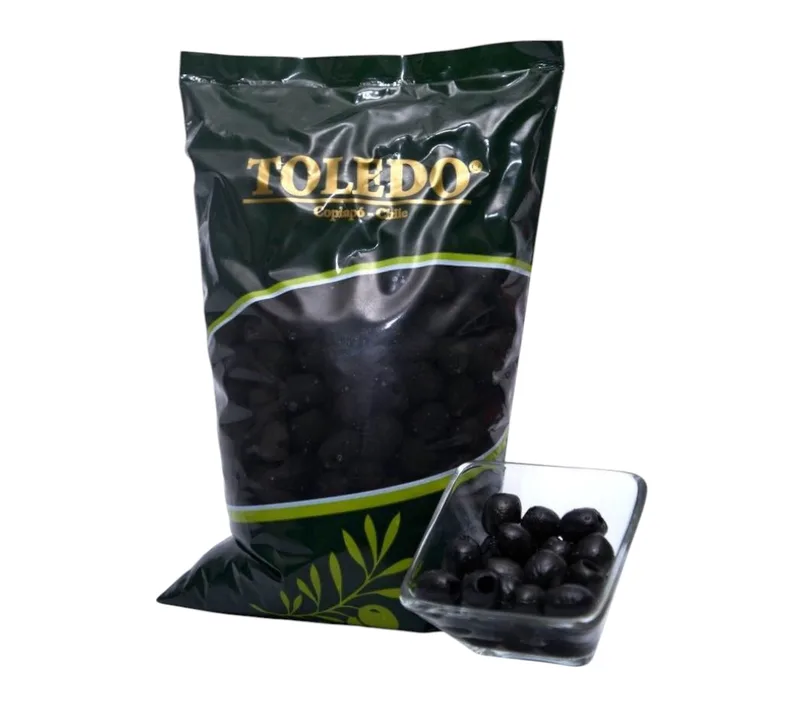 ACEITUNA NEGRA DESHUESADA BOLSA KG CAJA 10 KG