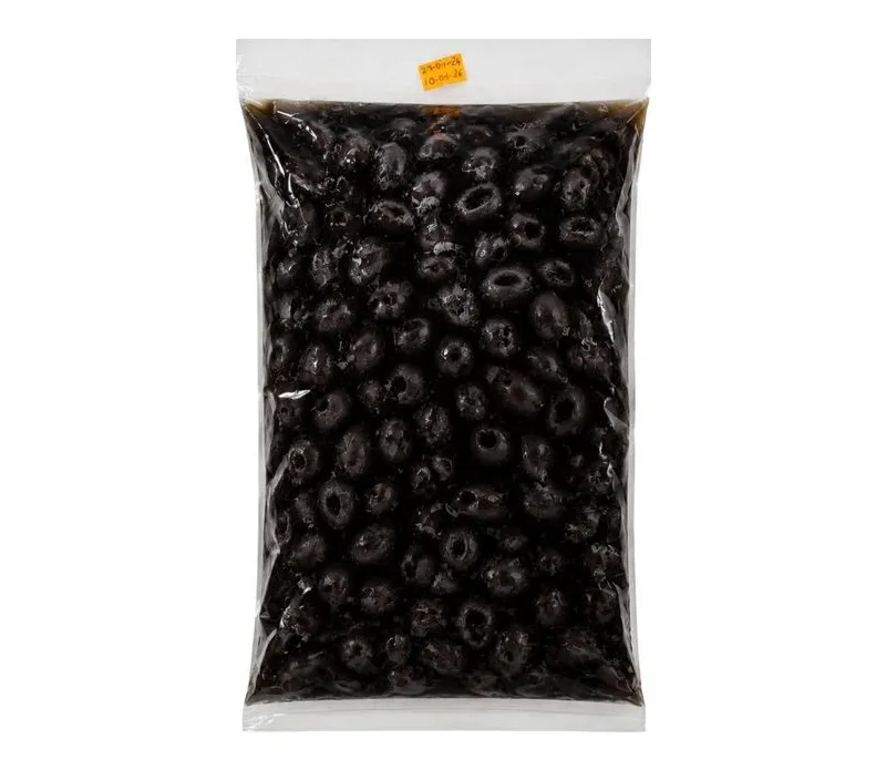 ACEITUNA NEGRA TRADICIONAL CALIBRE MEDIO BOLSA 1 KILO CAJA 10 UNIDADES