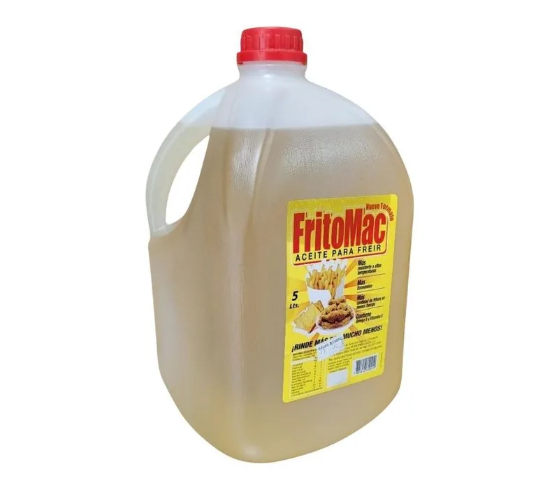 ACEITE PARA FREIR ALTO RENDIMIENTO FRITOMAC BIDON 5 LTS CAJA 4 UNIDADES