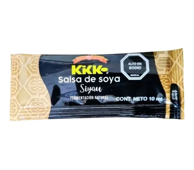 SALSA DE SOYA SACHET KIKKO SIYAU CAJA 1000 UNIDADES