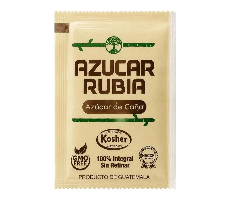 AZUCAR RUBIA 5 GRS 800 UNIDADES