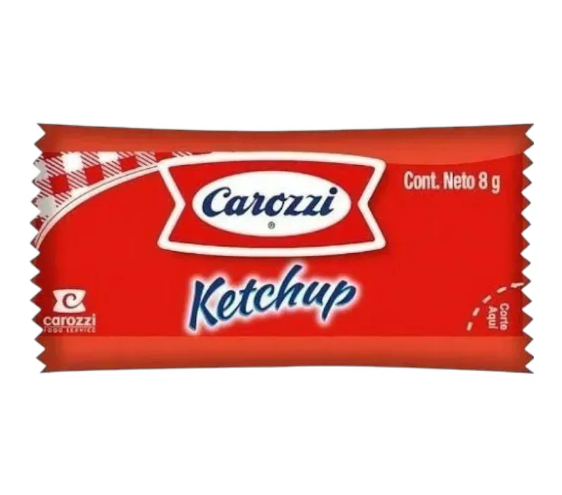 KETCHUP MINI CAROZZI 8 GRS 500 UNIDADES