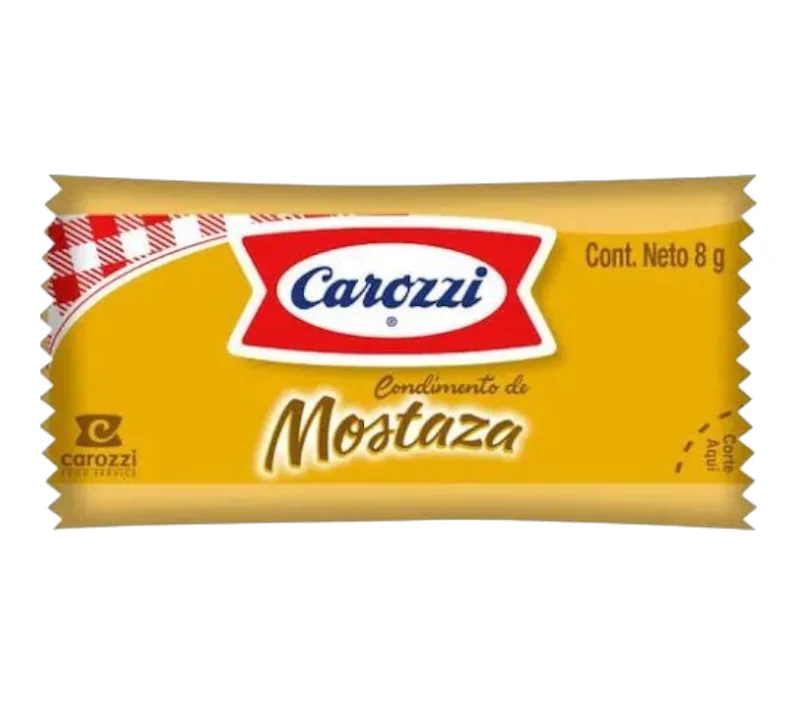 MOSTAZA CAROZZI 500 UNIDADES 8 GRS