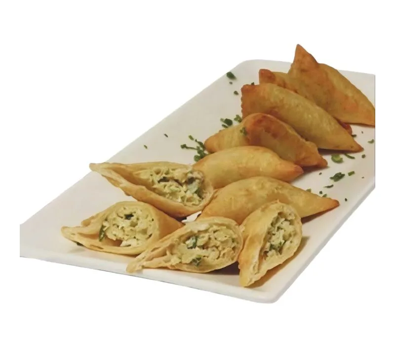 SAMOSA POLLO CHAMPIÑÓN BOCADO 20GR. CAJA (5 BOLSAS DE 50 UNIDADES C/U)