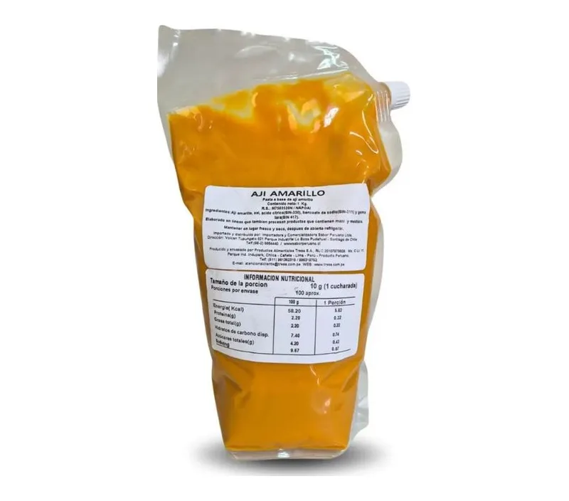 PASTA DE AJI AMARILLO 1KG CAJA 10KG