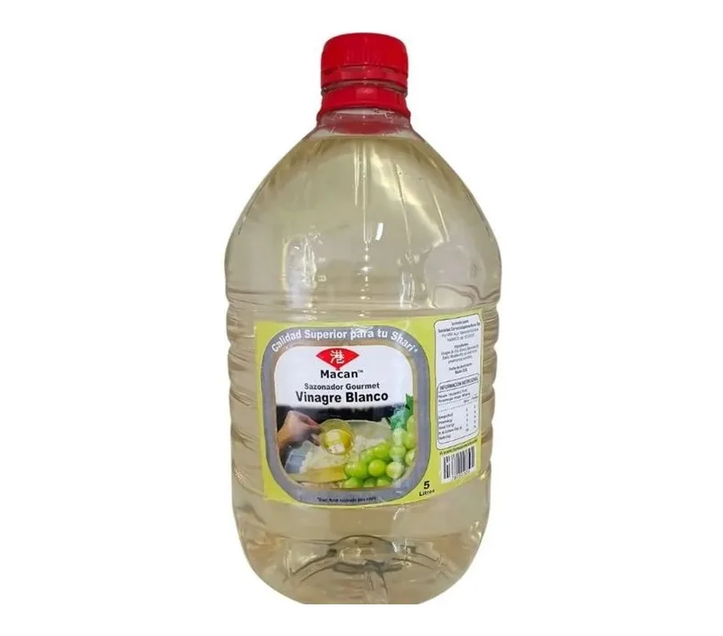VINAGRE BLANCO BIDON 5 LITROS CAJA 20 LITROS 4 UNIDADES