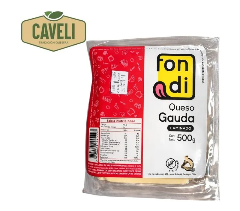 QUESO GOUDA LAMINADO FONDI 500GRS