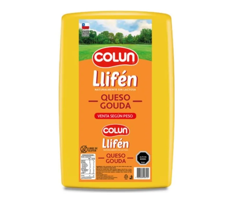 QUESO GAUDA LLIFEN T10 PIEZA 10 KG VENTA SEGUN PESO